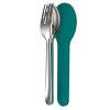 Набор столовых приборов GoEat Compact stainless-steel cutlery set бирюзовый 81069