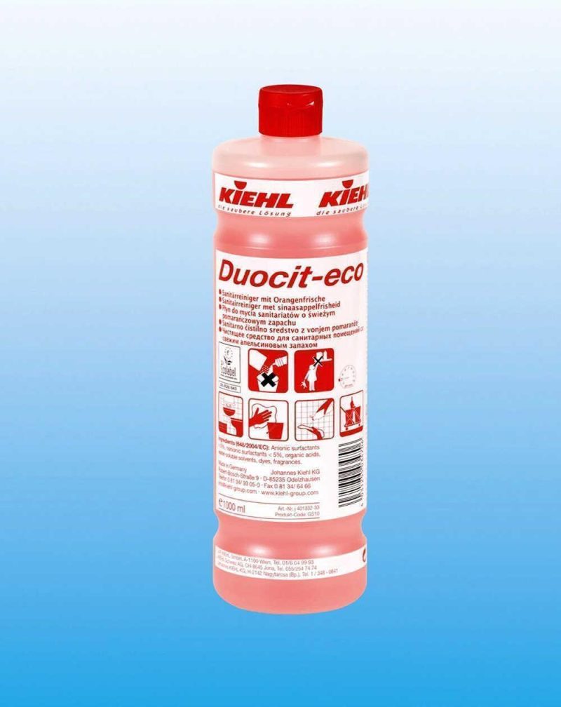 Засіб для прибирання санітарних приміщень зі свіжим апельсиновим запахом Duocit-eco, 1 л